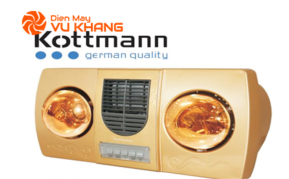 Đèn sưởi nhà tắm Kottmann K2B-HW-G thổi gió nóng