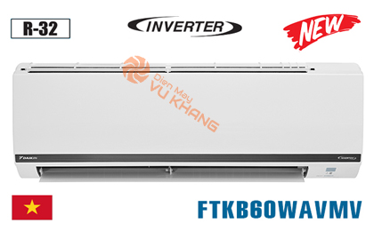 Điều hòa Daikin 21000BTU inverter 1 chiều FTKB60WAVMV