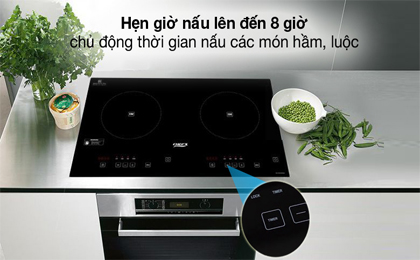 Hẹn giờ - Bếp từ đôi Chef's EH-DIH2000A