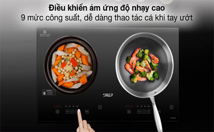 Dễ dùng - Bếp từ đôi Chef's EH-DIH2000A