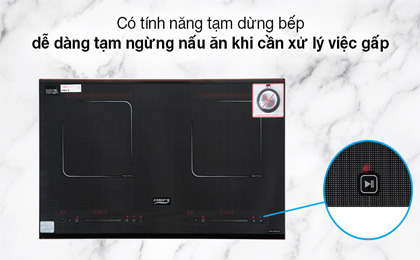 Bếp từ đôi lắp âm Chef's EH-DIH320 - Chủ động thời gian đứng bếp nhờ chức năng hẹn giờ lên đến 99 phút