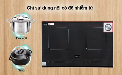 Bếp từ đôi lắp âm Chef's EH-DIH320 - Bếp từ đôi tích hợp các tính năng an toàn