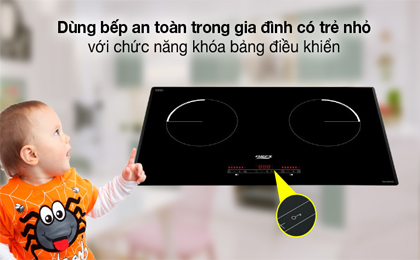 Khóa an toàn - Bếp từ đôi Chef's EH-DIH333