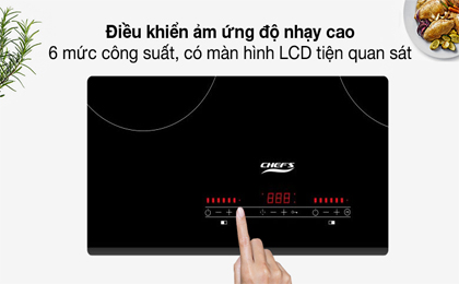 Điều khiển cảm ứng - Bếp từ đôi Chef's EH-DIH333