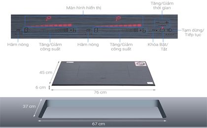 Bếp từ đôi lắp âm Chef's EH - DIH888E