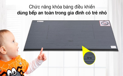 Khoá trẻ em - Bếp từ đôi Chef's EH - DIH888E