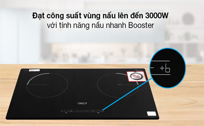 Bếp từ hồng ngoại Chef's EH - MIX333 - Có tính năng nấu nhanh Booster