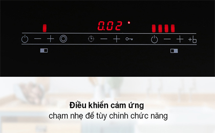 Bếp từ hồng ngoại lắp âm Chef's EH - MIX333 - Bảng điều khiển