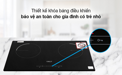 Bếp từ hồng ngoại Chef's EH - MIX333 - Khóa bảng điều khiển