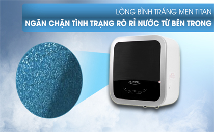 Lòng bình tráng men Titan-Bình nóng lạnh gián tiếp Ariston 15 lít AN2 15 TOP WIFII