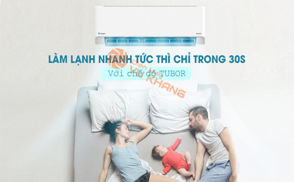 Điều hòa Casper chế độ Tubor làm lạnh nhanh chóng