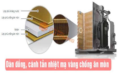 Điều hòa LG dàn đồng độ bền cao chống ăn mòn