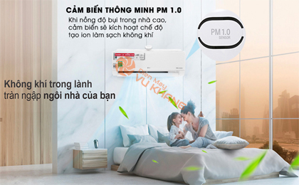 Điều hòa LG cảm biến bụi mịn PM1.0