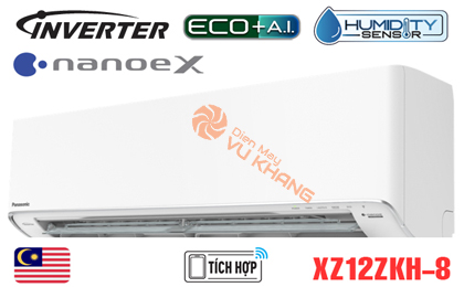 Panasonic XZ12ZKH-8, Điều hòa Panasonic 2 chiều inverter 12000BTU