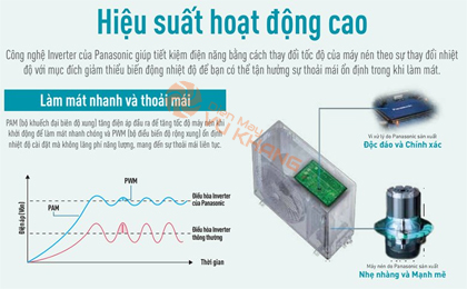 Điều hòa Panasonic tiết kiệm điện, vận hành êm ái