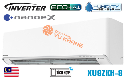 Panasonic XU9ZKH-8, Điều hòa Panasonic 1 chiều 9000BTU inverter