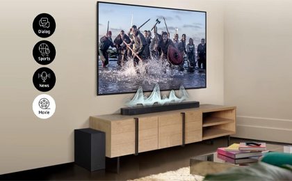 Loa Thanh Soundbar Samsung HW-Q600B/XV công nghệ âm thanh được nghiên cứu bởi các chuyên gia hàng đầu 