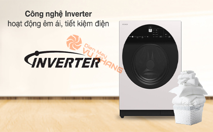 Máy giặt Hitachi Inverter 10 kg BD-100GV WH - Động cơ - Công nghệ tiết kiệm điện