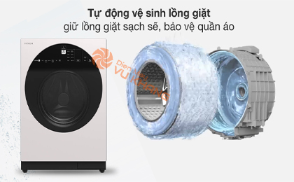 Máy giặt Hitachi Inverter 10 kg BD-100GV WH - Tiện ích