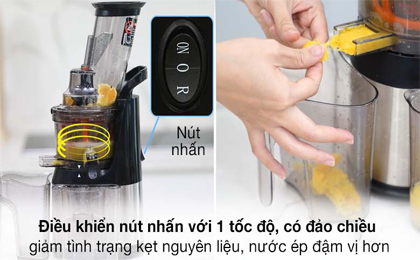 Bảng điều khiển nút nhấn - Máy ép chậm Kalite KL-565