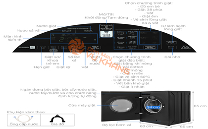 Máy giặt Hitachi Inverter 10 kg BD-100XGV MAG