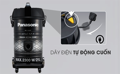 Dây điện dài - Máy hút bụi công nghiệp Panasonic MC-YL637SN49 2300 W