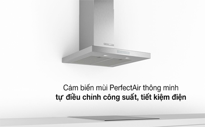 Cảm biến mùi PerfectAir - Máy hút mùi áp tường Bosch DWB77CM50