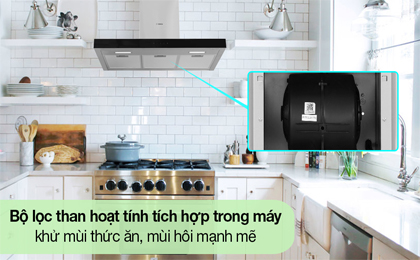 Máy hút mùi áp tường Bosch DWBM98G50B - Tiện ích 