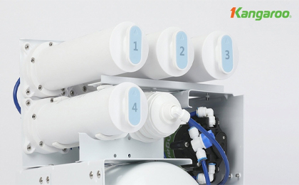 Máy lọc nước Hydrogen ion kiềm Kangaroo KG100MED có hệ thống 5 lõi lọc