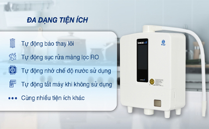 Máy lọc nước ion kiềm Kangen LeveLuk K8 - Tiện ích