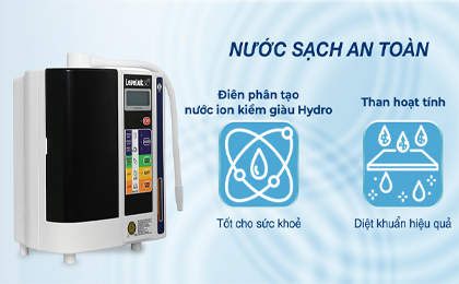 Máy lọc nước ion kiềm Kangen LeveLuk SD501 - Nước chứa Hydrogen