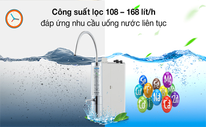 Công suất Máy lọc nước Ion kiềm Panasonic TK AB50 5 tấm điện cực