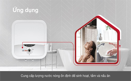 Máy nước nóng gián tiếp Ariston 15 lít 2500W AN2 15 RS 2.5 FE - Làm nóng gián tiếp