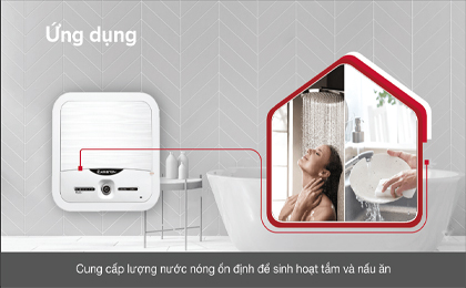 Máy nước nóng gián tiếp Ariston 30 lít 2500W AN2 30 LUX 2.5 FE - Phù hợp với thời tiết lạnh