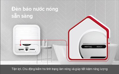 Máy nước nóng gián tiếp Ariston 30 lít 2500W AN2 30 LUX 2.5 FE - Màn hình hiển thị