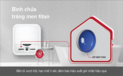 Máy nước nóng gián tiếp Ariston 30 lít 2500W AN2 30 LUX 2.5 FE - Tráng men Titan