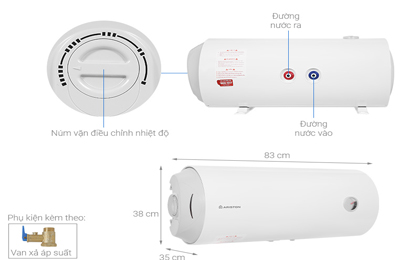 Máy nước nóng gián tiếp Ariston 50 lít PRO R 50 SH 2.5 FE