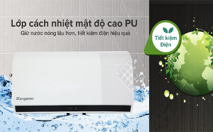 Máy nước nóng gián tiếp Kangaroo 30 lít 2500W KG79A3 - Lớp cách nhiệt mật độ cao PU