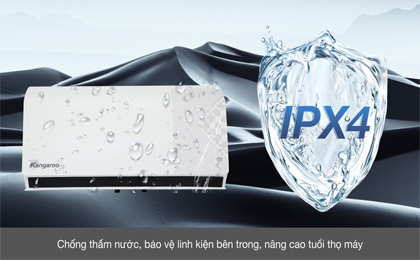 Máy nước nóng gián tiếp Kangaroo 30 lít 2500W KG79A3 - Tiêu chuẩn chống thấm IPX4