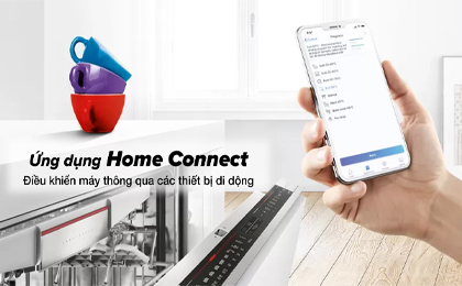 Máy rửa chén âm toàn phần Bosch SMV4HCX48E - Ứng dụng Home Connect