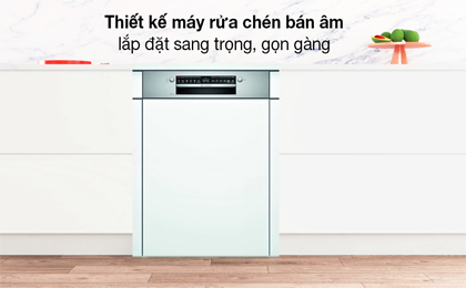 Máy rửa chén bán âm Bosch SMI4HVS33E - Tổng quan thiết kế