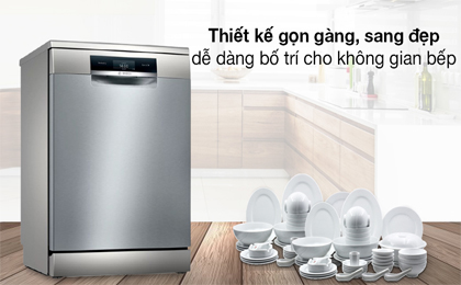 Gọn đẹp - Máy rửa chén độc lập Bosch SMS8YCI01E