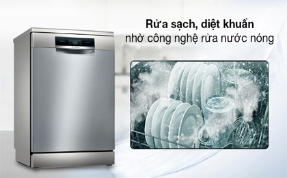 Rửa nước nóng - Máy rửa chén độc lập Bosch SMS8YCI01E