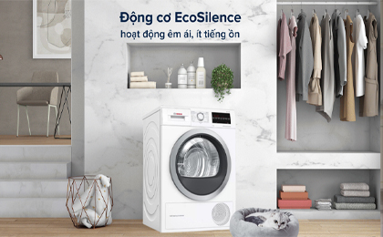 Máy sấy Bosch WTW85400SG TGB - Động cơ EcoSilence