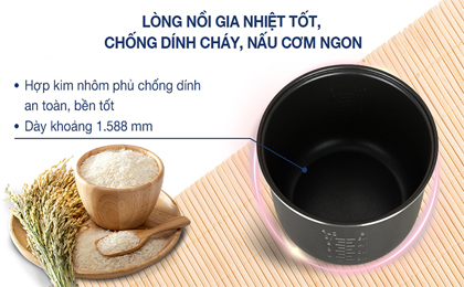 Nồi cơm nắp gài 1.8 lít Panasonic SR-MVN18FRAX - Lòng nồi