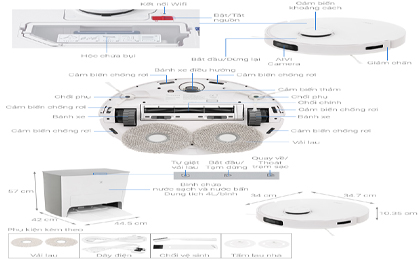 Robot hút bụi lau nhà Ecovacs T10 OMNI