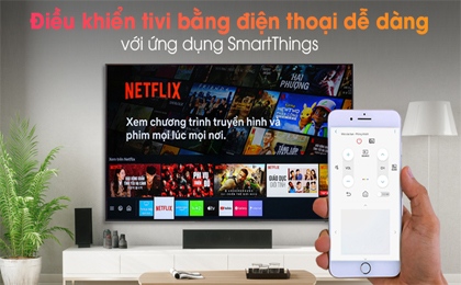 Smart Tivi QLED 4K 65 inch Samsung QA65Q65A - SmartThings