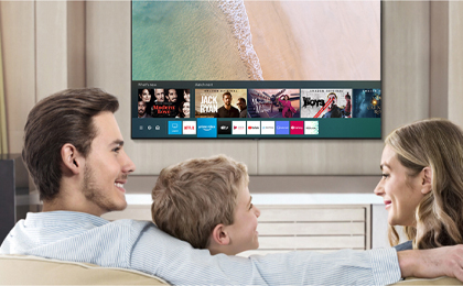 Smart Tivi Samsung 4K 75 inch UA75BU8000 - Hệ điều hành Tizen OS 