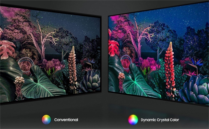 Smart Tivi Samsung Crystal UHD 4K 43 inch UA43AU8000KXXV - Công nghệ Dynamic Crystal Color