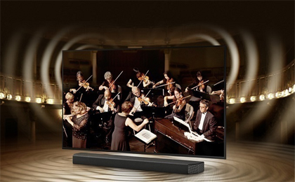 Smart Tivi Samsung Crystal UHD 4K 50 inch UA50AU7000KXXV - Công nghệ Q-Symphony
